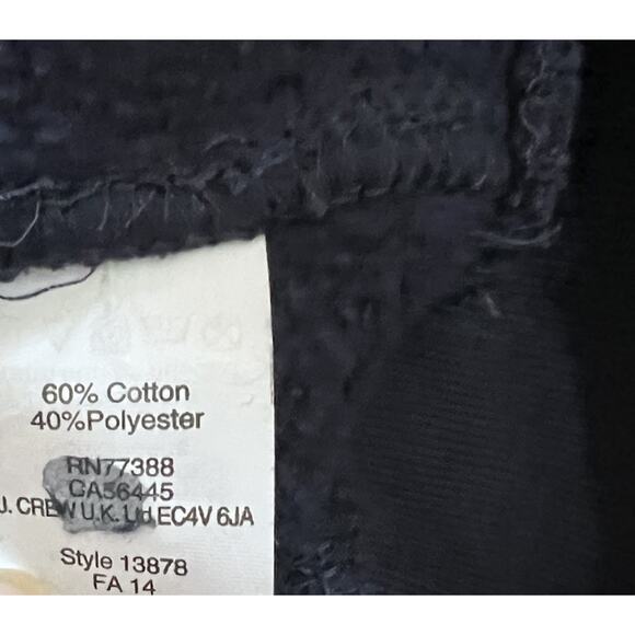 J CREW Mens Navy Blue 1/4 Zip Authentic Fleece Sweatshirt Size Large Pocket - Picture 5 of 5